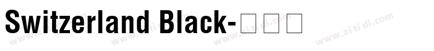 Switzerland Black字体转换